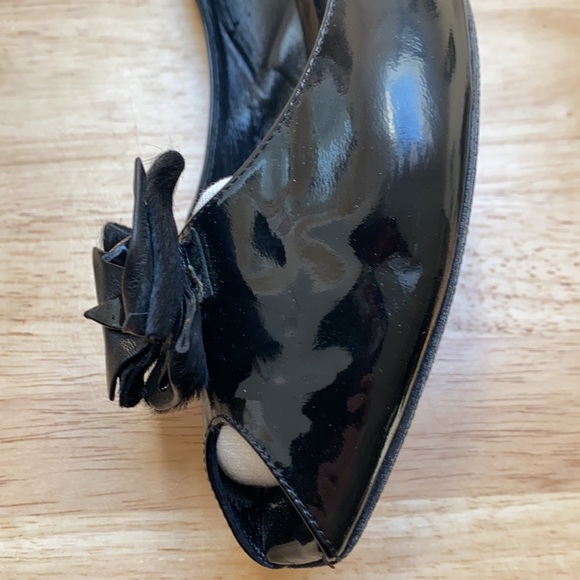 Authentic Fendi Patent Peep Toe Kitten Heels - Picture 6 of 7